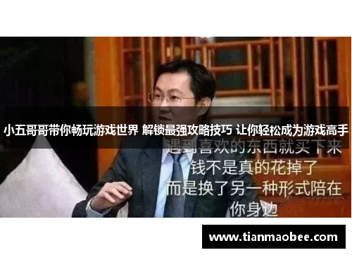 小五哥哥带你畅玩游戏世界 解锁最强攻略技巧 让你轻松成为游戏高手
